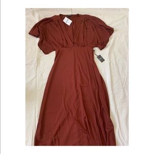 Knit Dress - Lon Chestnut Color